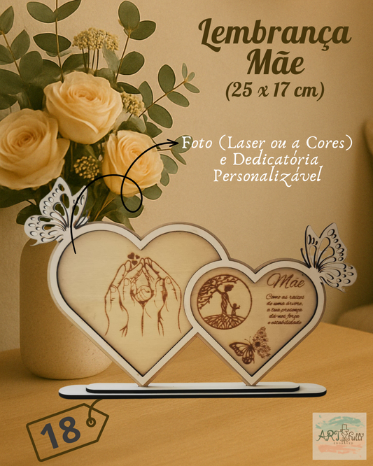 Lembrança Mãe Corações