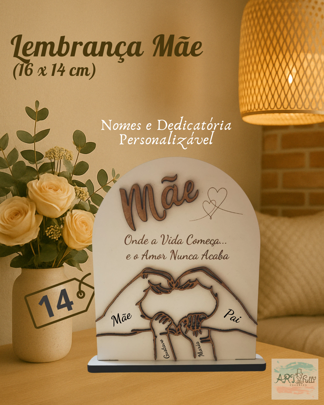 Lembrança Mãe Personalizada